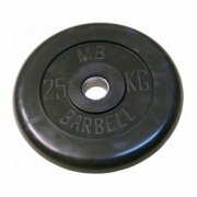 Диск Barrbell обрезиненный литой для гантелей и штанг MB-PltB31-25