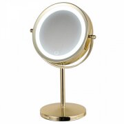 HASTEN Косметическое зеркало с LED подсветкой (цвет корпуса золотистый) - HAS1812