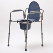 Кресло-стул с санитарным оснащением DRVW01, складное, с регулировкой высоты, до 100 кг (VITEA CARE)